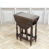 1920�N���@�I�[�N�ށ@�C�M���X�@�A���e�B�[�N�E�T�C�h�e�[�u���@antique80755