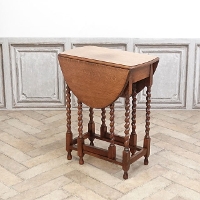 1920�N���@�I�[�N�ށ@�C�M���X�@�A���e�B�[�N�E�T�C�h�e�[�u���@antique80896