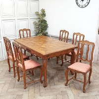 1930�N���@�I�[�N�ށ@�t�����X�@�A���e�B�[�N�E�_�C�j���O�Z�b�g�@antique65383