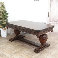 1910�N���@�I�[�N�ށ@�C�M���X�@�A���e�B�[�N�E�_�C�j���O�e�[�u���@antique80872