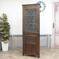 イギリス アンティーク家具 コーナーキャビネット 1930年頃 961A コーナーキャビネット | ウォールナット 1930年代 | 704-T-0043