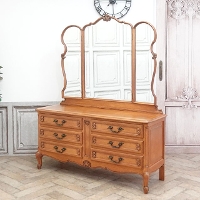 【3点セットの2 引き出し】アトランタ家具/デスク/ドレッサー/アンティーク 1930年頃 オーク材 フランス アンティーク・ドレッサー antique65576