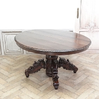 1880�N���@�I�[�N�ށ@�t�����X�@�A���e�B�[�N�E�e�[�u���@antique65633c
