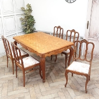 1930�N���@�I�[�N�ށ@�t�����X�@�A���e�B�[�N�E�_�C�j���O�Z�b�g�@antique65507