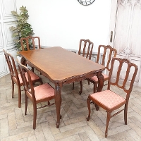 1930�N���@�I�[�N�ށ@�t�����X�@�A���e�B�[�N�E�_�C�j���O�Z�b�g�@antique65644