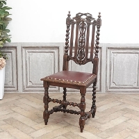 1900年頃 オーク材 フランス アンティーク・チェア antique65603b
