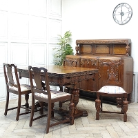 1920�N���@�I�[�N�ށ@�C�M���X�@�A���e�B�[�N�E�_�C�j���O�Z�b�g�@antique57907