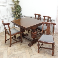 1920�N���@�I�[�N�ށ@�C�M���X�@�A���e�B�[�N�E�_�C�j���O�Z�b�g�@antique81163