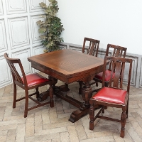 1920�N���@�I�[�N�ށ@�C�M���X�@�A���e�B�[�N�E�_�C�j���O�Z�b�g�@antique81326