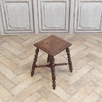 1900�N���@�I�[�N�ށ@�t�����X�@�A���e�B�[�N�E�T�C�h�e�[�u���@antique65809