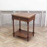 1910�N���@�I�[�N�ށ@�t�����X�@�A���e�B�[�N�E�T�C�h�e�[�u���@antique65659