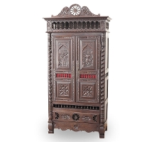 1890年頃　チェスナット材　フランス　アンティーク・キャビネット　antique62410